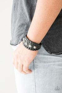 Men black bracelet-paparazzi